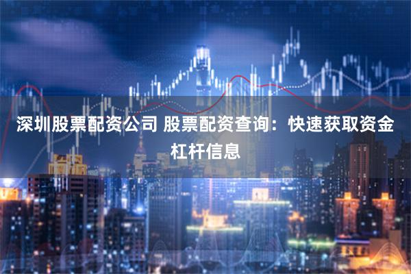深圳股票配资公司 股票配资查询：快速获取资金杠杆信息